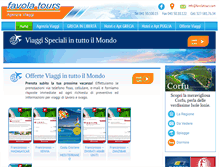 Tablet Screenshot of favolatours.com